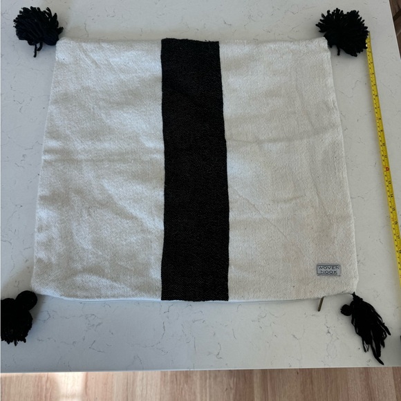Woven Nook White and Black Pillow Cover - Picture 1 of 1